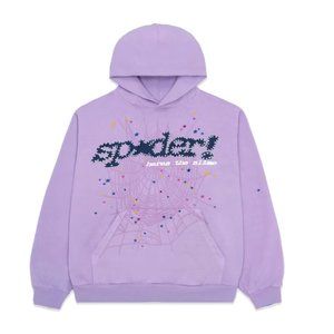 NEW Sp5der Acai Hoodie Purple